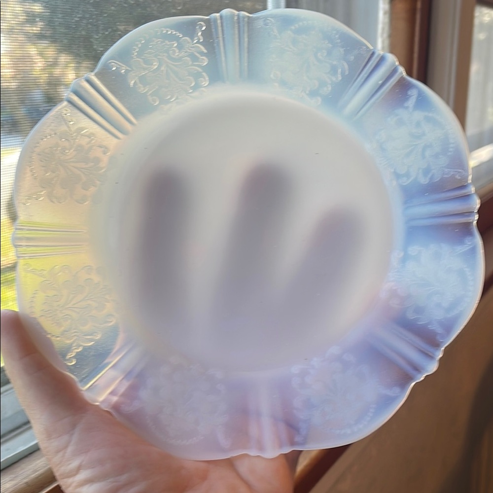 #Macbeth Collection Blue and White Scalloped Dinnerware Plate